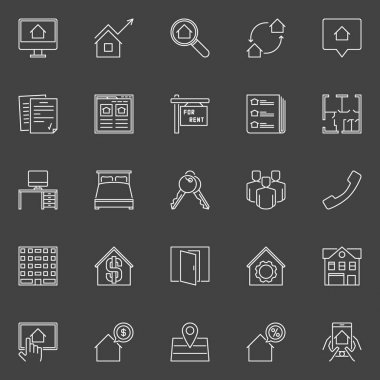 Kira anahat simgeleri için evleri