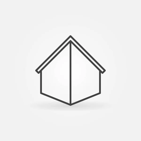 Casa icono de vector — Vector de stock