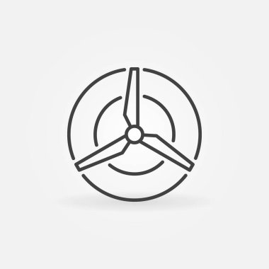 Rüzgar enerji kavramı simgesi