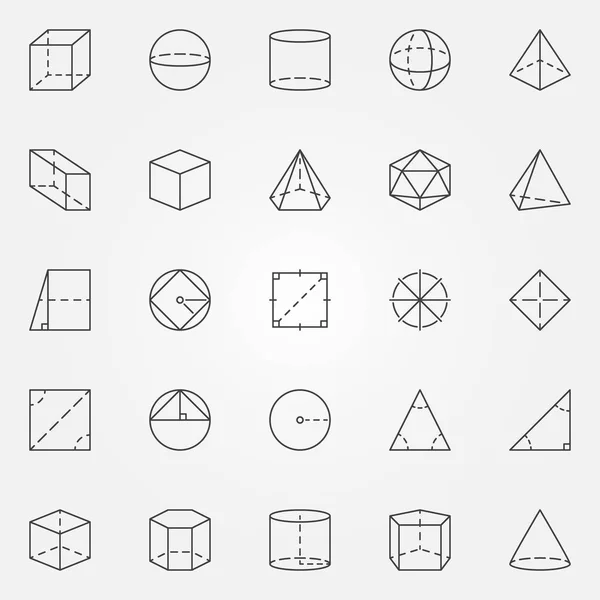 几何，三角图标集 — 图库矢量图片