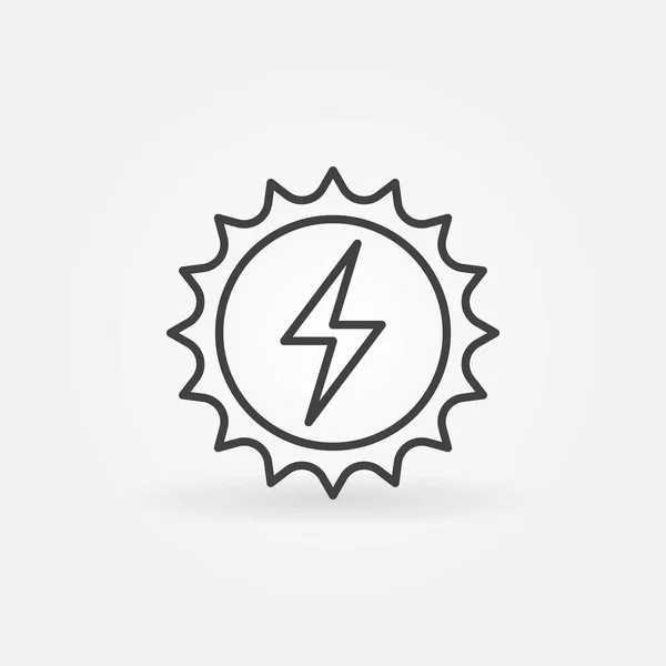 Solar energy concept icon — Stock Vector