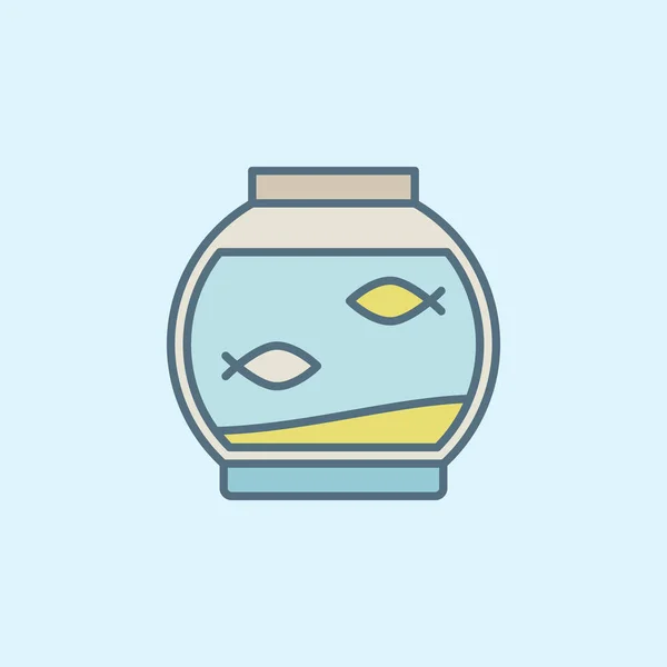 Bol à poisson coloré — Image vectorielle