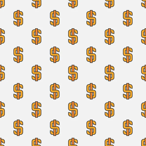 Dollar seamless pattern — Stock Vector