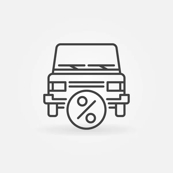Икона лизинга автомобилей — стоковый вектор