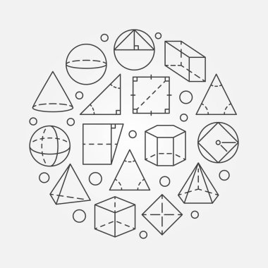 Temel geometri illüstrasyon