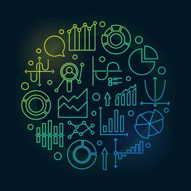 Veri analizi renkli resimde