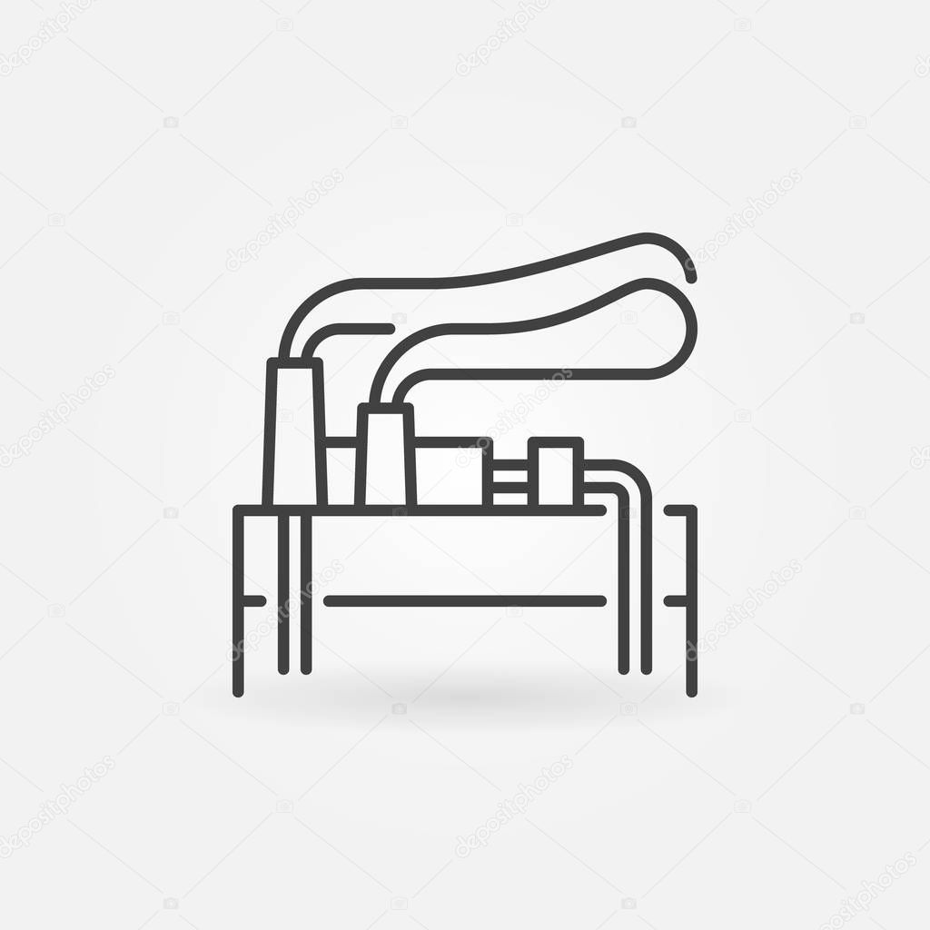 Geothermal energy vector icon