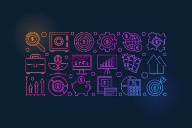 Renkli yatırım afiş