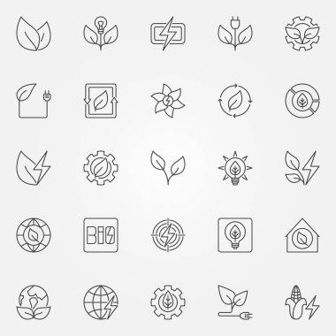 biyoenerji simgeleri ayarlandı