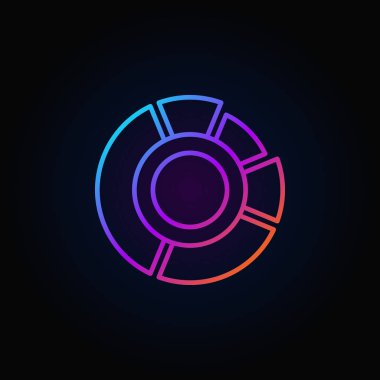 Renkli pasta grafik simgesi