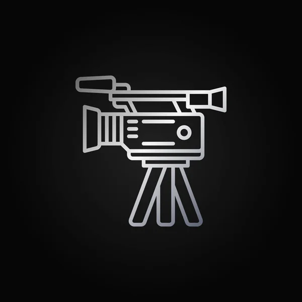 Film kamery barevné ikony — Stockový vektor