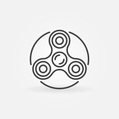 Vektör topluca spinner simgesi