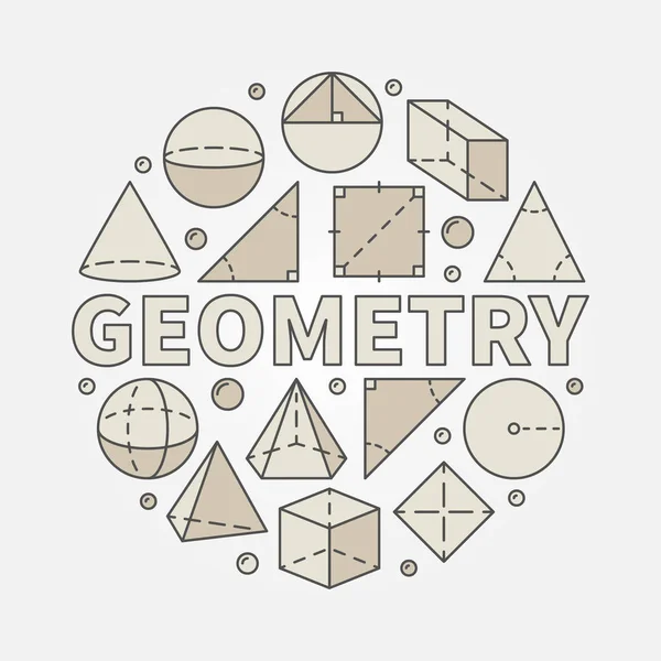 Bunte Geometrie-Illustration — Stockvektor