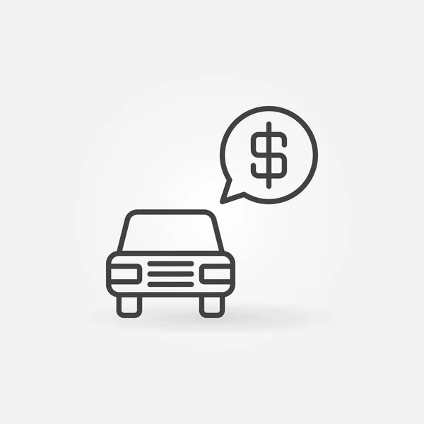 Ikone des Autopreises — Stockvektor
