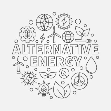 Alternatif enerji yuvarlak şekil