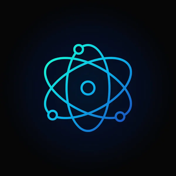 Atomblaues Symbol — Stockvektor