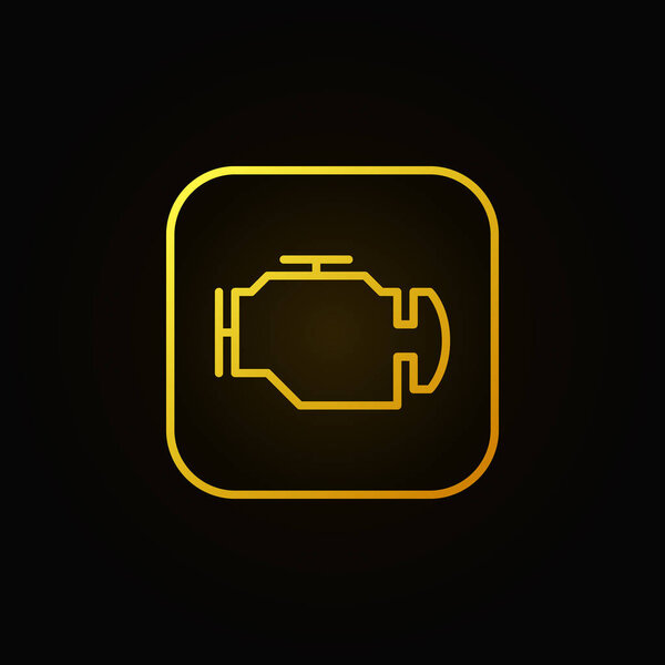 Check engine yellow icon