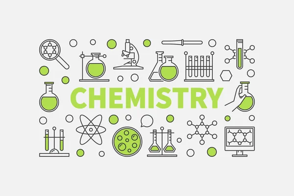 Ilustracja nowoczesnej chemii — Wektor stockowy