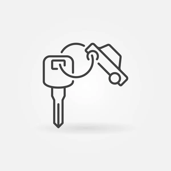 Porte-clés voiture icône — Image vectorielle