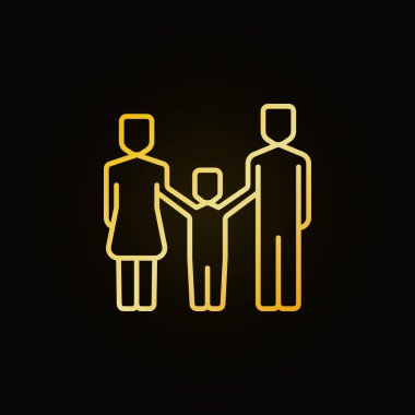 Mutlu aile sarı simge
