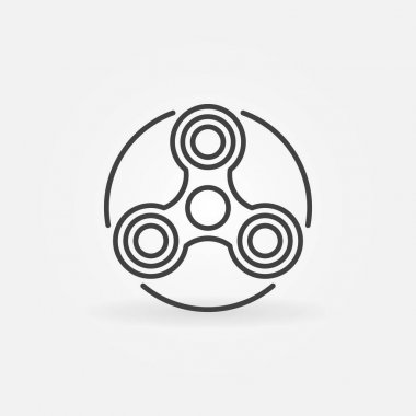 El Çift Kişilik spinner basit simgesi