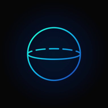 Birim küre mavi kutsal kişilerin resmi