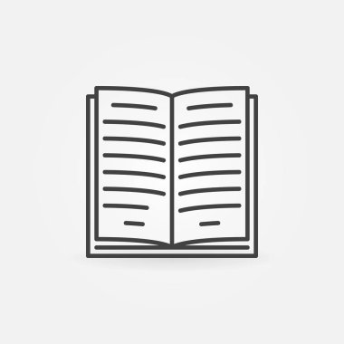 kitap satırı vektör simgesi