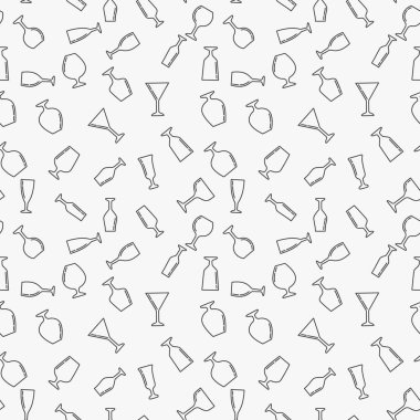 Vektör gözlük basit seamless modeli