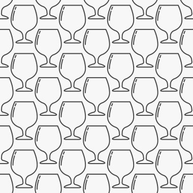 Şarap veya konyak cam en az desenli