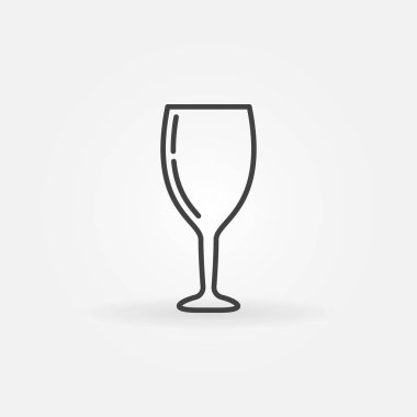 Şarap cam genel kavram vektör simgesi