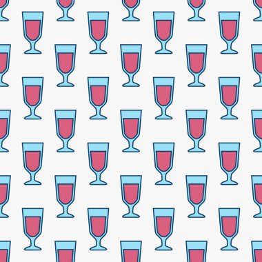 Renkli kırmızı şarap bardakları desen