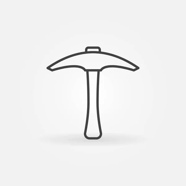 Icône de ligne Pickaxe. Symbole de concept de pioche vectorielle ou élément de conception — Image vectorielle