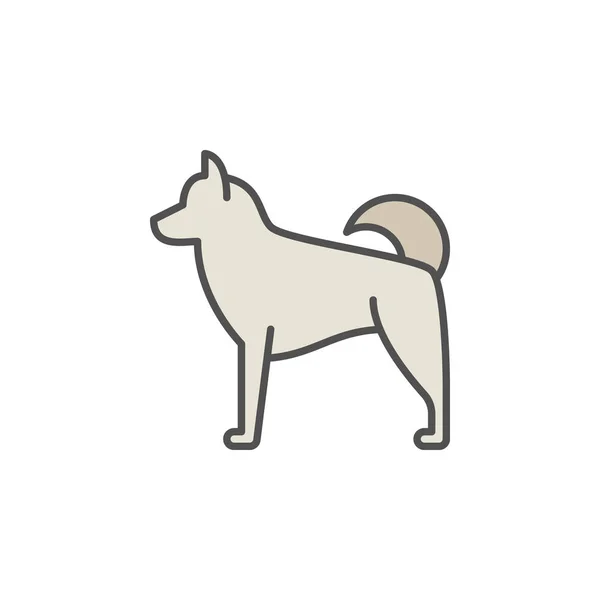 Иконка пса — стоковый вектор