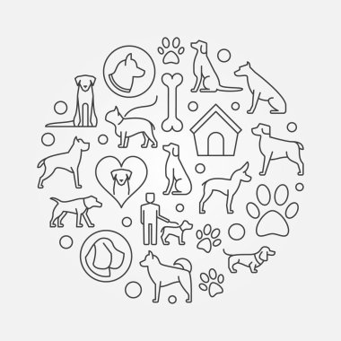 Köpek yuvarlak şekil