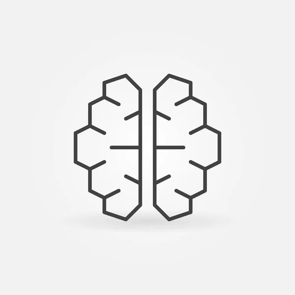 Icône cybercerveau IA - symbole du cerveau d'intelligence artificielle vectorielle — Image vectorielle