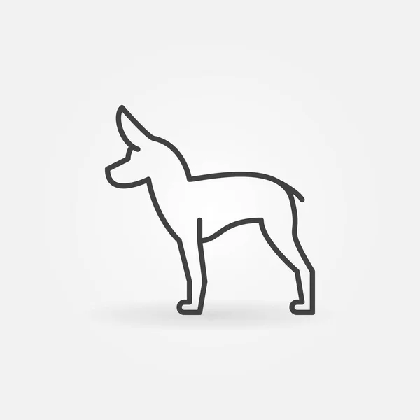 Cute little dog vector icon — Stock Vector