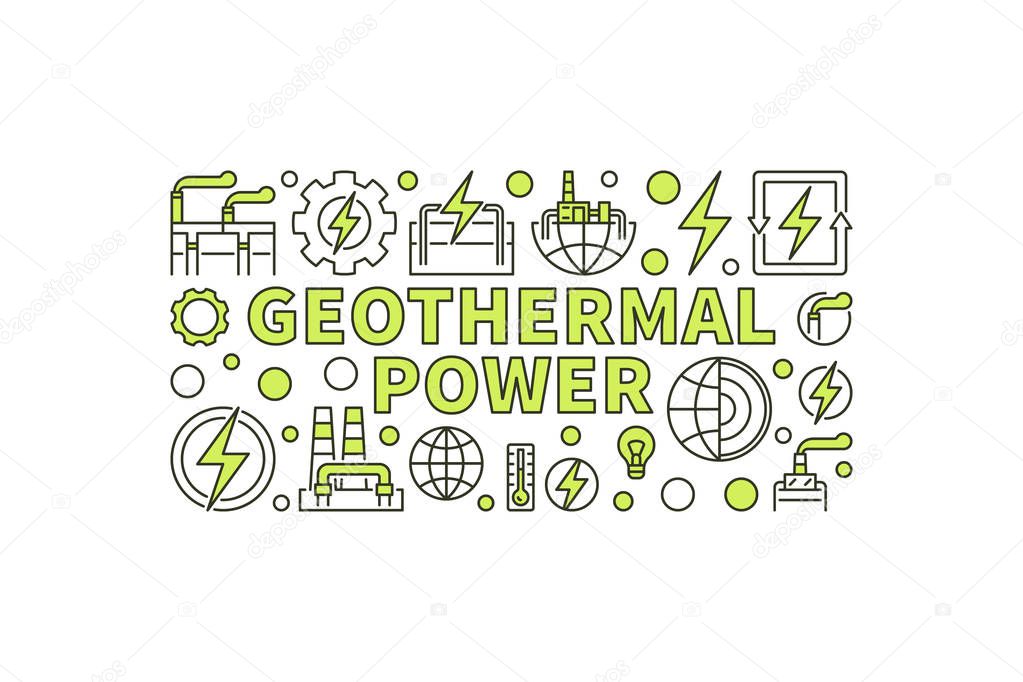 Creative Geothermal Power illustration