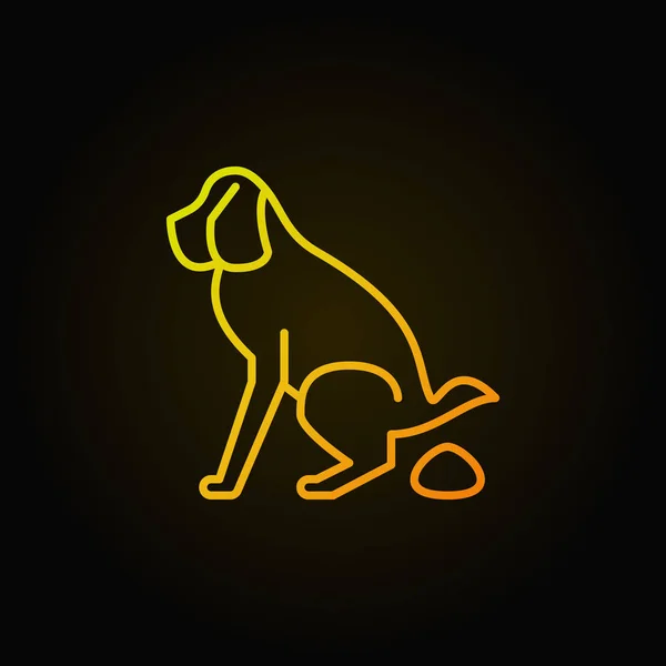 Иконка собачьего какания — стоковый вектор