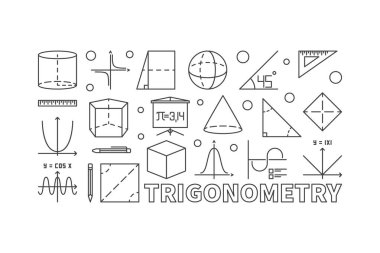 Trigonometri ve matematik en az illüstrasyon