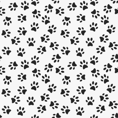 Köpek pençe baskı vektör seamless modeli