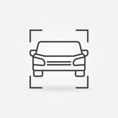 Araba satırı vektör simgesi veya simge