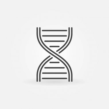 Vektör Dna yapısı satırı simgesi