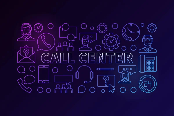 Merkezi renkli resimde - vektör modern afiş ara