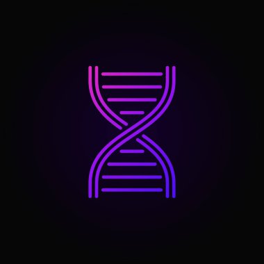 Renkli vektör Dna yapısı simgesini veya logosu