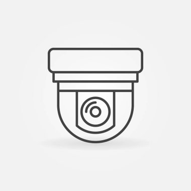 Güvenlik gözetleme kamera doğrusal simgesi