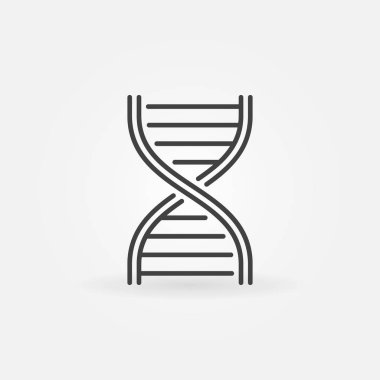 DNA iplikçik vektör anahat simgesini