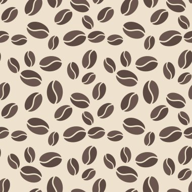 Kahverengi kahve çekirdekleri ile Seamless Modeli