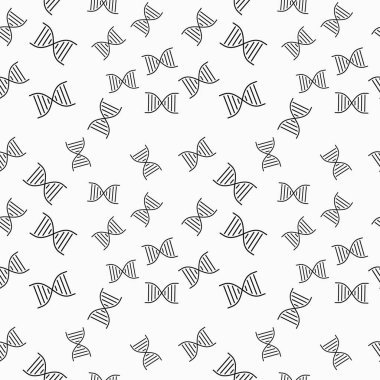 Seamless Dna molekülü vektör konsept modeli