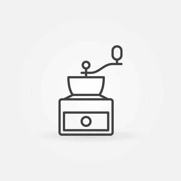 Concept de broyeur à café icône vectorielle dans un style de ligne mince — Image vectorielle
