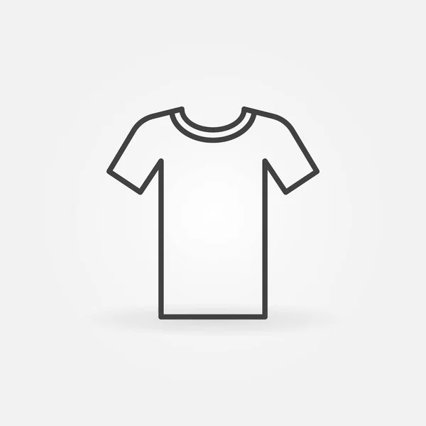 Tshirt icona contorno minimale. T-shirt vettoriale simbolo — Vettoriale Stock